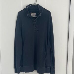 Men’s Large American Eagle Navy Quarter Zip Pullover Sweatshirt